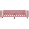 Lova Sofa, rožinės spalvos, 80x200cm, aksomas