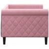 Lova Sofa, rožinės spalvos, 80x200cm, aksomas