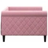 Lova Sofa, rožinės spalvos, 90x200cm, aksomas