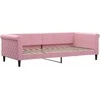 Sofa, rožinės spalvos, 90x200cm, aksomas