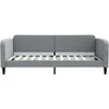 Lova Sofa, šviesiai pilkos spalvos, 100x200cm, audinys