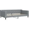 Lova Sofa, šviesiai pilkos spalvos, 100x200cm, audinys