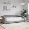 Lova Sofa, šviesiai pilkos spalvos, 90x190cm, audinys