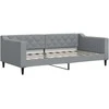Lova Sofa, šviesiai pilkos spalvos, 90x190cm, audinys