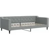 Lova Sofa, šviesiai pilkos spalvos, 90x200cm, audinys