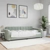 Lova Sofa, šviesiai pilkos spalvos, 90x200cm, aksomas