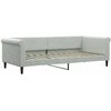 Lova Sofa, šviesiai pilkos spalvos, 90x200cm, aksomas