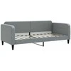 Sofa, šviesiai pilkos spalvos, 90x200cm, audinys
