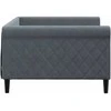 Lova Sofa, tamsiai pilkos spalvos, 100x200cm, aksomas