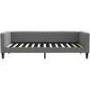 Lova Sofa, tamsiai pilkos spalvos, 100x200cm, audinys