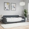 Lova Sofa, tamsiai pilkos spalvos, 100x200cm, aksomas