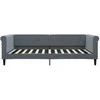 Lova Sofa, tamsiai pilkos spalvos, 100x200cm, aksomas