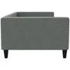Lova Sofa, tamsiai pilkos spalvos, 100x200cm, audinys