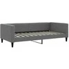 Lova Sofa, tamsiai pilkos spalvos, 100x200cm, audinys