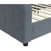 Lova Sofa, tamsiai pilkos spalvos, 80x200cm, aksomas