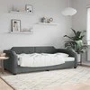 Lova Sofa, tamsiai pilkos spalvos, 80x200cm, audinys