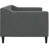 Lova Sofa, tamsiai pilkos spalvos, 80x200cm, audinys