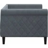 Lova Sofa, tamsiai pilkos spalvos, 80x200cm, aksomas