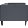 Lova Sofa, tamsiai pilkos spalvos, 80x200cm, aksomas