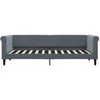 Lova Sofa, tamsiai pilkos spalvos, 80x200cm, aksomas