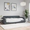 Lova Sofa, tamsiai pilkos spalvos, 80x200cm, aksomas