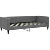 Lova Sofa, tamsiai pilkos spalvos, 90x190cm, audinys