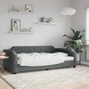 Lova Sofa, tamsiai pilkos spalvos, 90x200cm, audinys