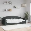 Lova Sofa, tamsiai pilkos spalvos, 90x200cm, audinys