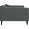 Lova Sofa, tamsiai pilkos spalvos, 90x200cm, audinys