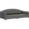 Lova Sofa, tamsiai pilkos spalvos, 90x200cm, audinys
