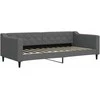 Lova Sofa, tamsiai pilkos spalvos, 90x200cm, audinys