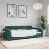 Lova Sofa, tamsiai žalios spalvos, 100x200cm, aksomas