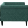 Lova Sofa, tamsiai žalios spalvos, 80x200cm, aksomas