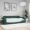Lova Sofa, tamsiai žalios spalvos, 90x200cm, aksomas