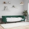 Lova Sofa, tamsiai žalios spalvos, 90x200cm, aksomas