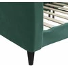 Lova Sofa, tamsiai žalios spalvos, 90x200cm, aksomas