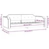 Sofa, taupe spalvos, 100x200cm, audinys