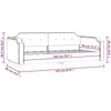 Sofa, taupe spalvos, 80x200cm, audinys