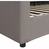 Lova Sofa, taupe spalvos, 90x200cm, audinys