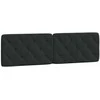 Lova su čiužiniu, juodos spalvos, 180x200cm, aksomas
