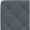 Lova su čiužiniu, tamsiai pilkos spalvos, 140x190cm, aksomas