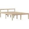 Lova su knygų spinta be čiužinio, 135x190cm, pušies masyvas