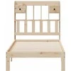 Lova su knygų spinta be čiužinio, 90x200cm, pušies masyvas