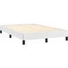 Lova su spyruoklėmis/čiužiniu, balta, 120x190cm, dirbtinė oda