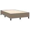 Lova su spyruoklėmis/čiužiniu/LED, taupe, 120x200cm, audinys