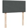 Lova su spyruoklėmis ir čiužiniu, tamsiai pilka, 80x200 cm
