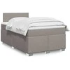Lova su spyruoklėmis ir čiužiniu, taupe, 120x200 cm, audinys