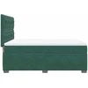 Lova su spyruoklėmis ir čiužiniu, žalia, 140x200 cm, aksomas