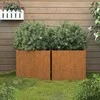 Loveliai, 2vnt., 32x30x29cm, Corten plienas