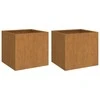 Loveliai, 2vnt., 32x30x29cm, Corten plienas